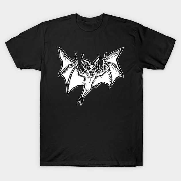 Flight Of The Bats T-Shirt by Jan Grackle